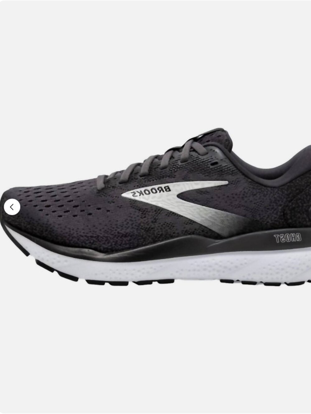 New in Box Brooks Ghost 16 womens running Shoes black/grey/white size 10 Medium